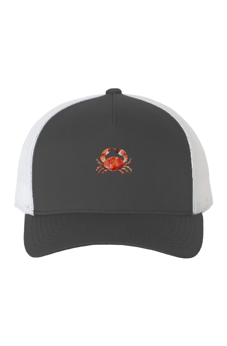 ZooWear - Crab Unisex Trucker Hat Charcoal Grey/Wh