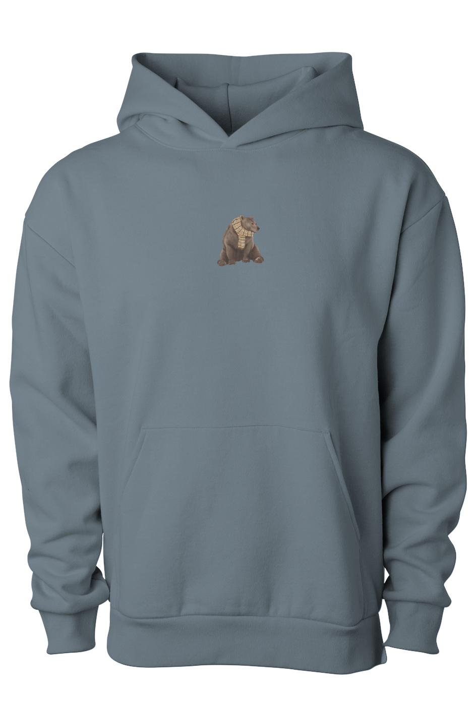 ZooWear - Brown Bear Unisex Hoodie Blue Magic