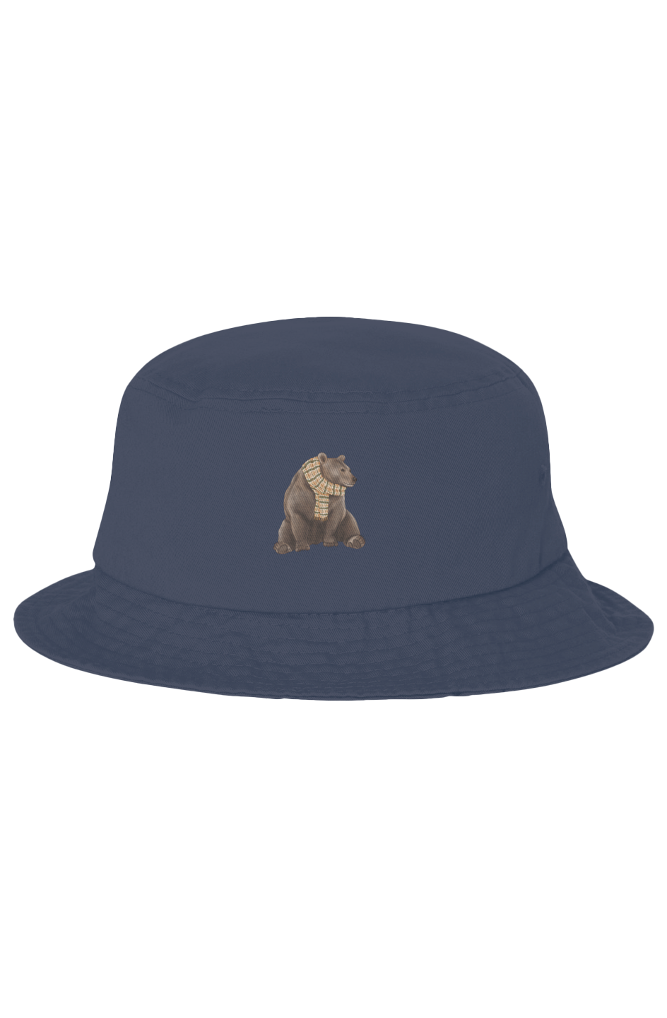 ZooWear - Brown Bear Unisex Bucket Hat Navy