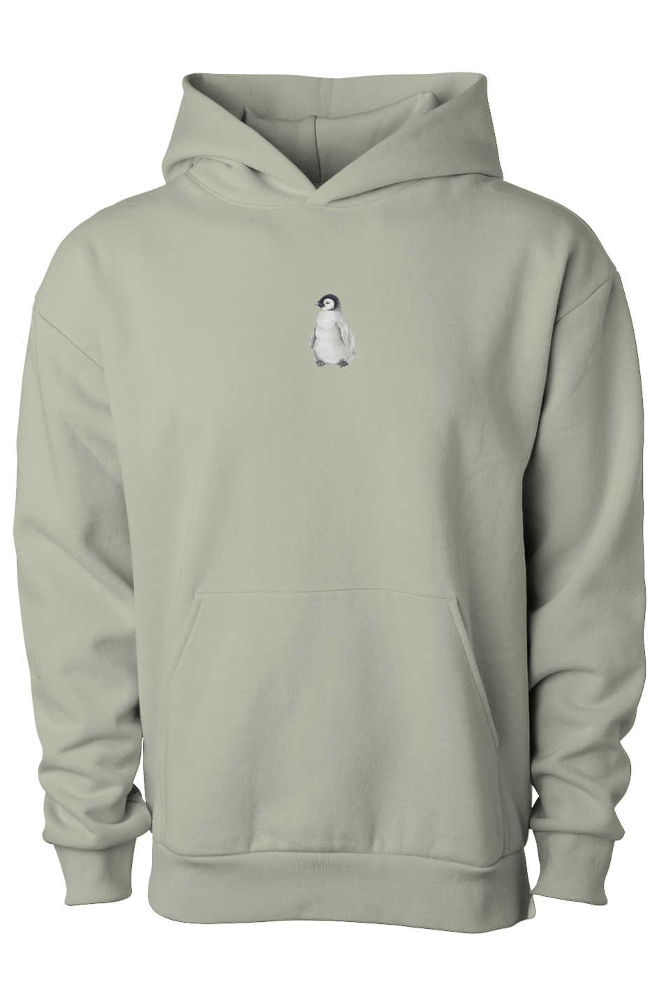ZooWear - Penguin Unisex Hoodie Honey Dew