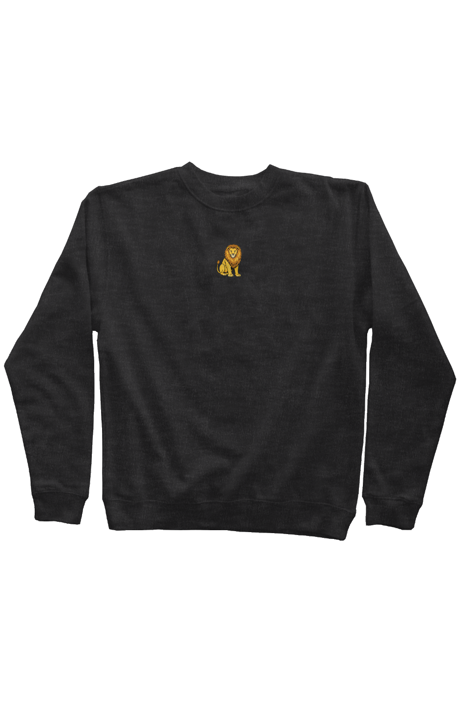 ZooWear - Lion Unisex Crewneck Charcoal