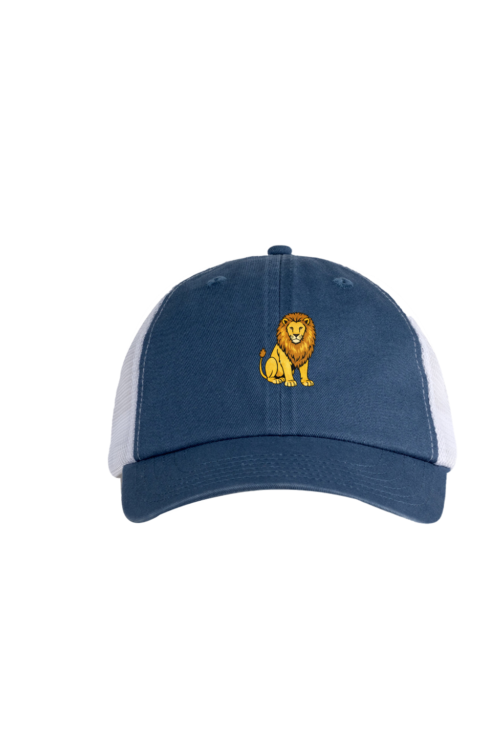 ZooWear - Lion Trucker Unisex Hat Indigo/White