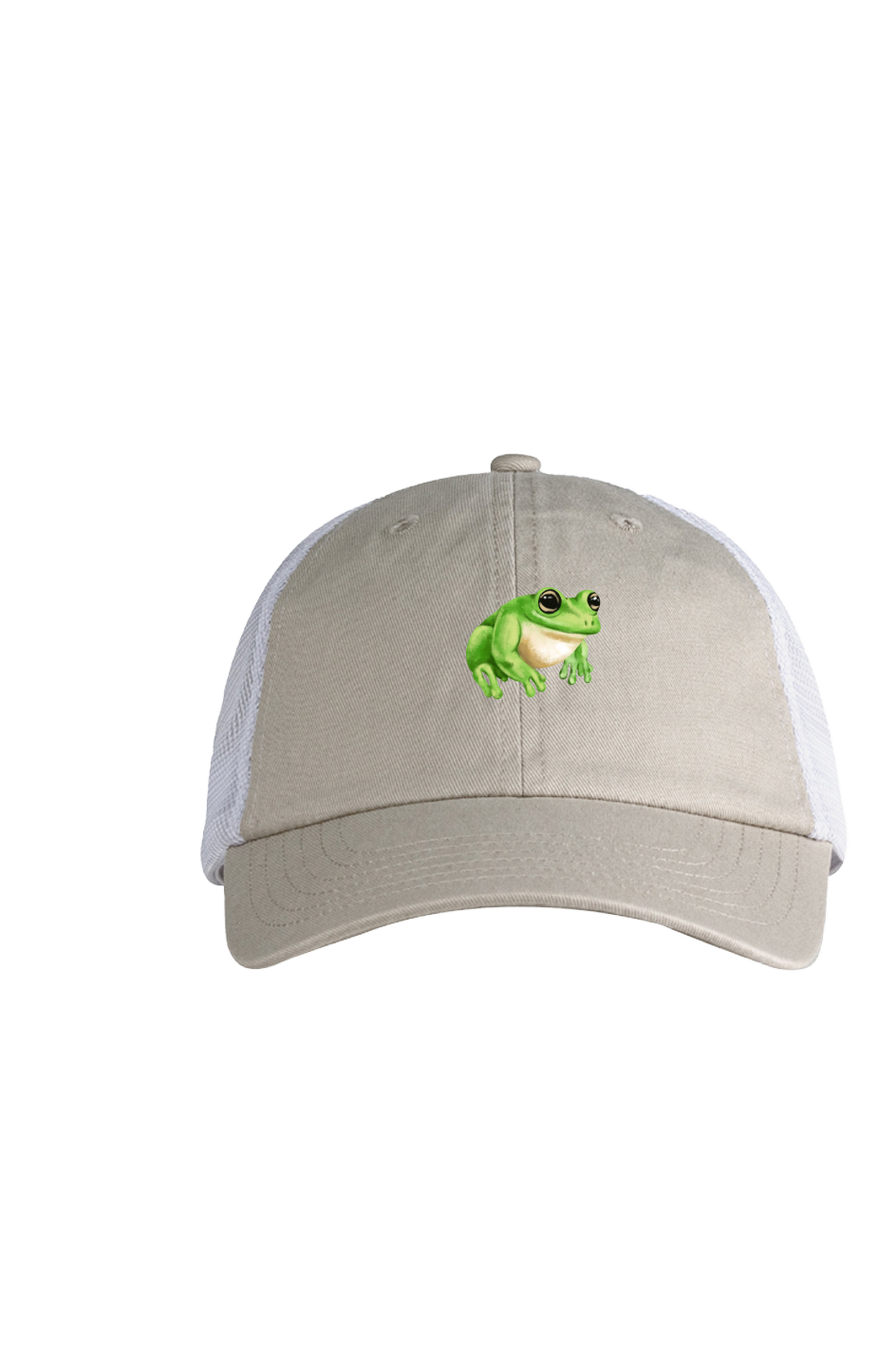 ZooWear - Frog Unisex Trucker Hat Stone/White