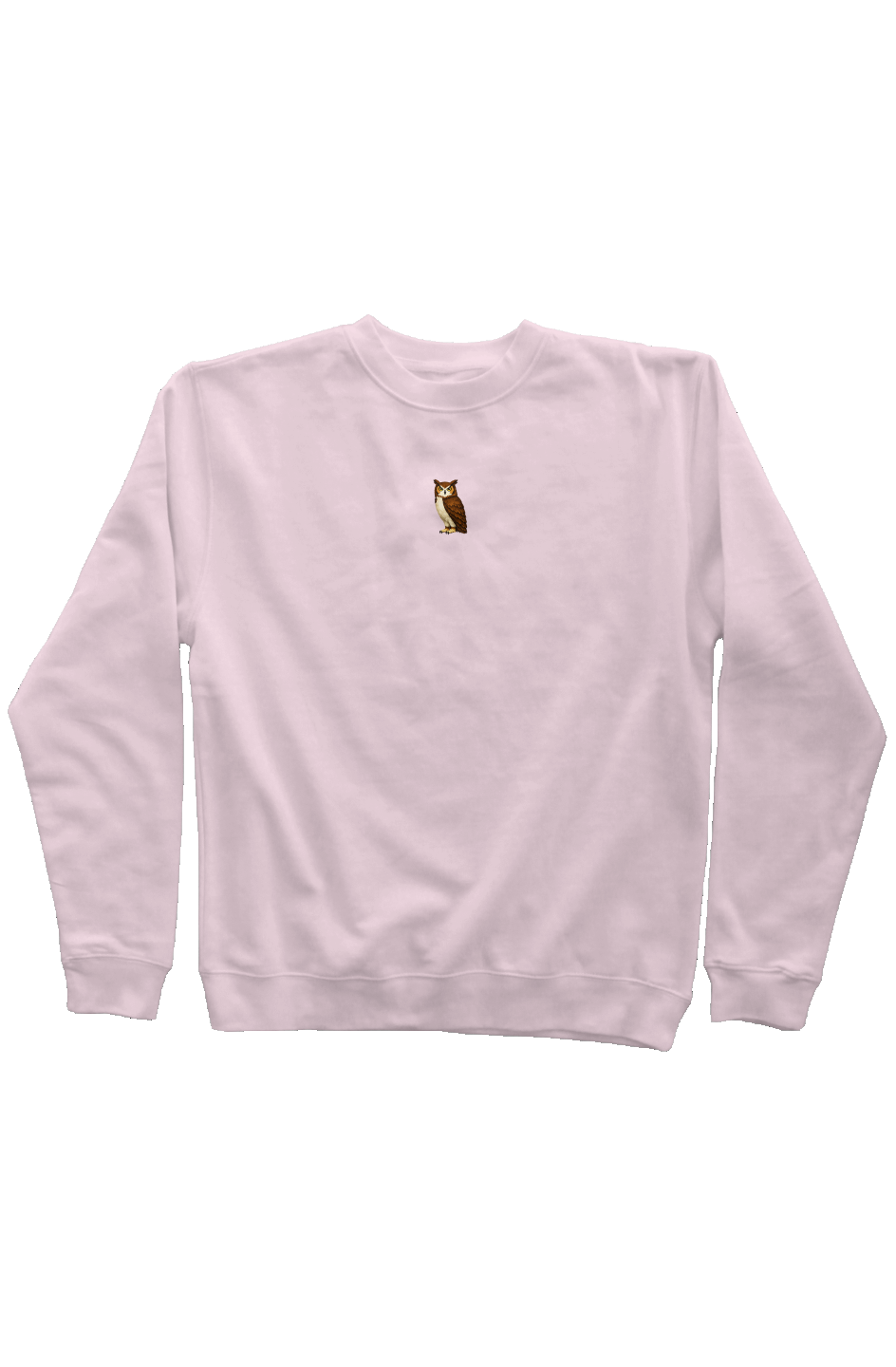 ZooWear - Owl Unisex Crewneck Light Pink