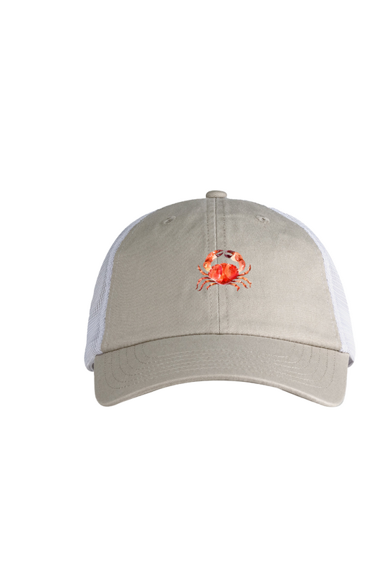 ZooWear - Crab Unsex Trucker Hat Stone/White