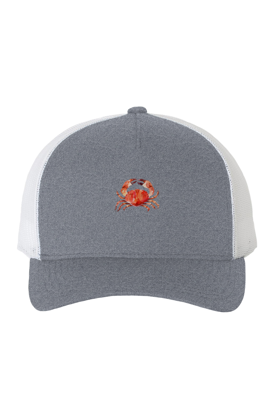 ZooWear - Crab Unisex Trucker Hat Heather Grey/Whi