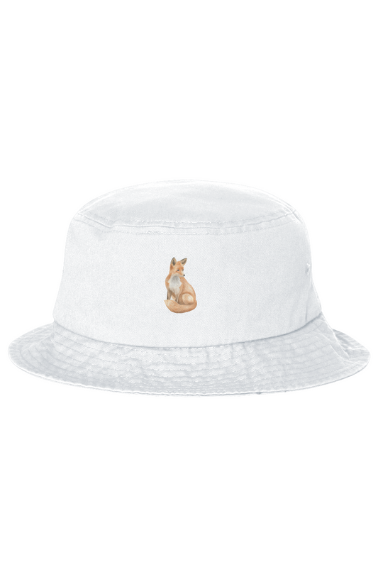 ZooWear - Fox Unisex Bucket Hat White