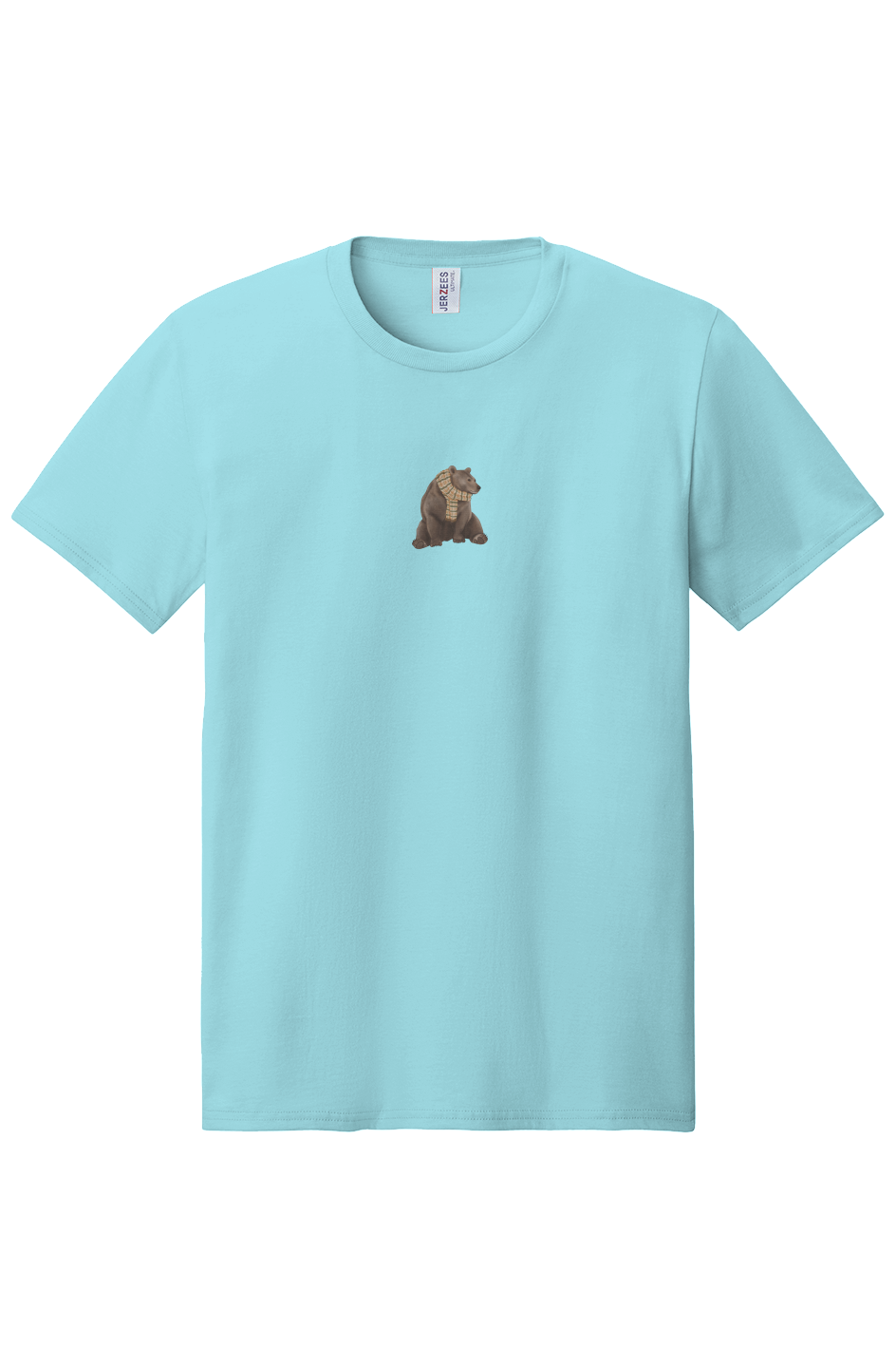 ZooWear - Brown Bear Unisex Tee Breezy Blue