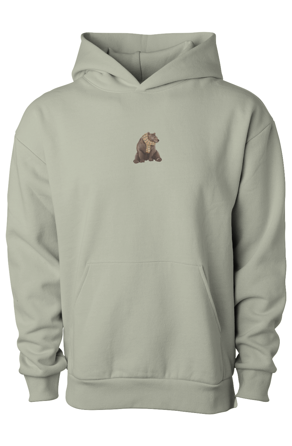 ZooWear - Brown Bear Unisex Hoodie Honey Dew