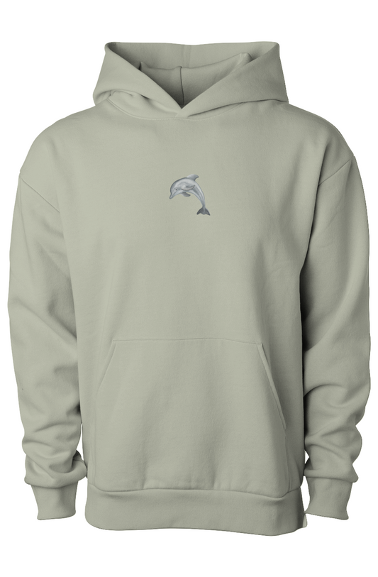 ZooWear - Dolphin Unisex Hoodie Honey Dew