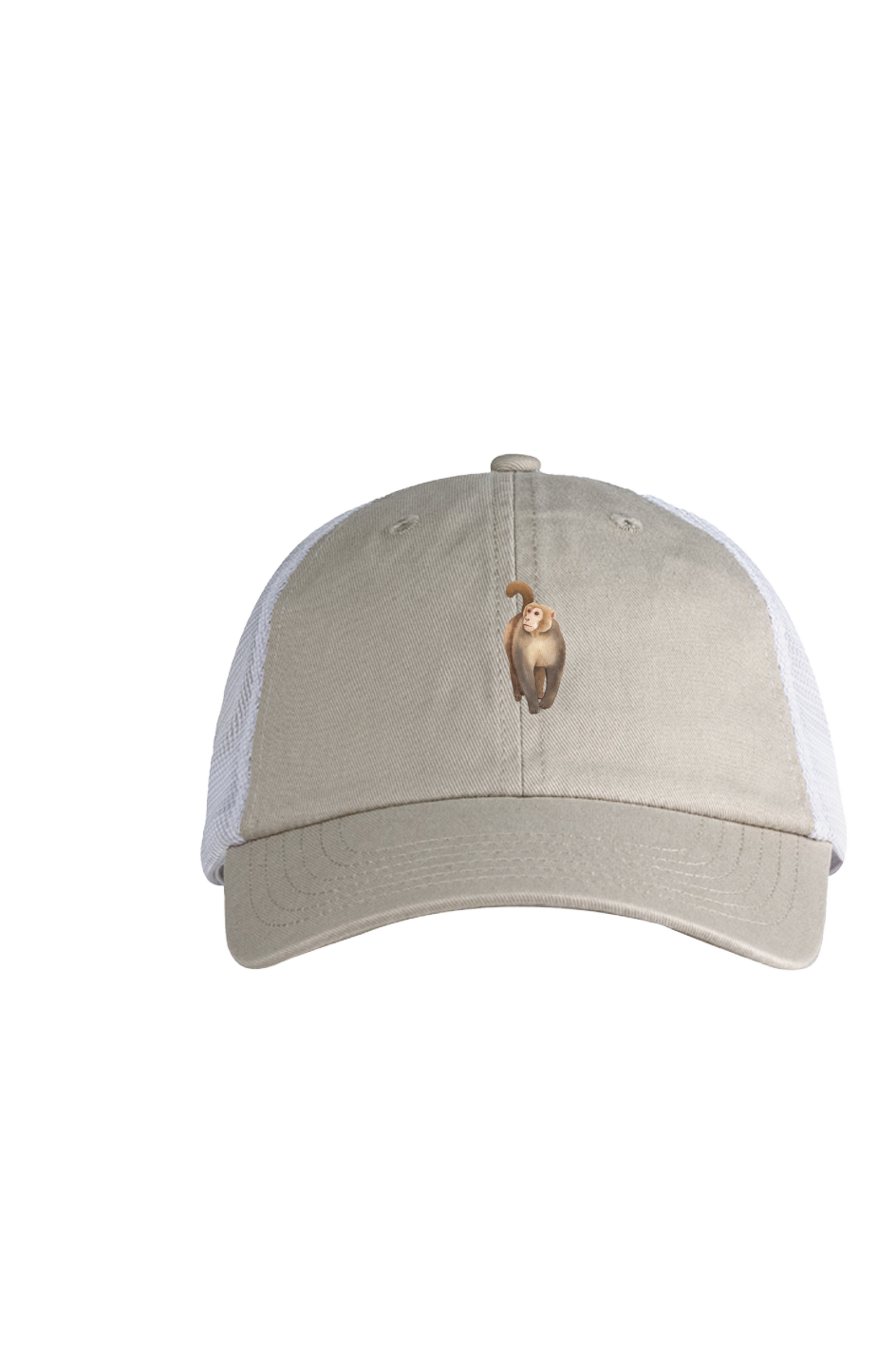 ZooWear - Monkey Unisex Trucker Hat Stone/White