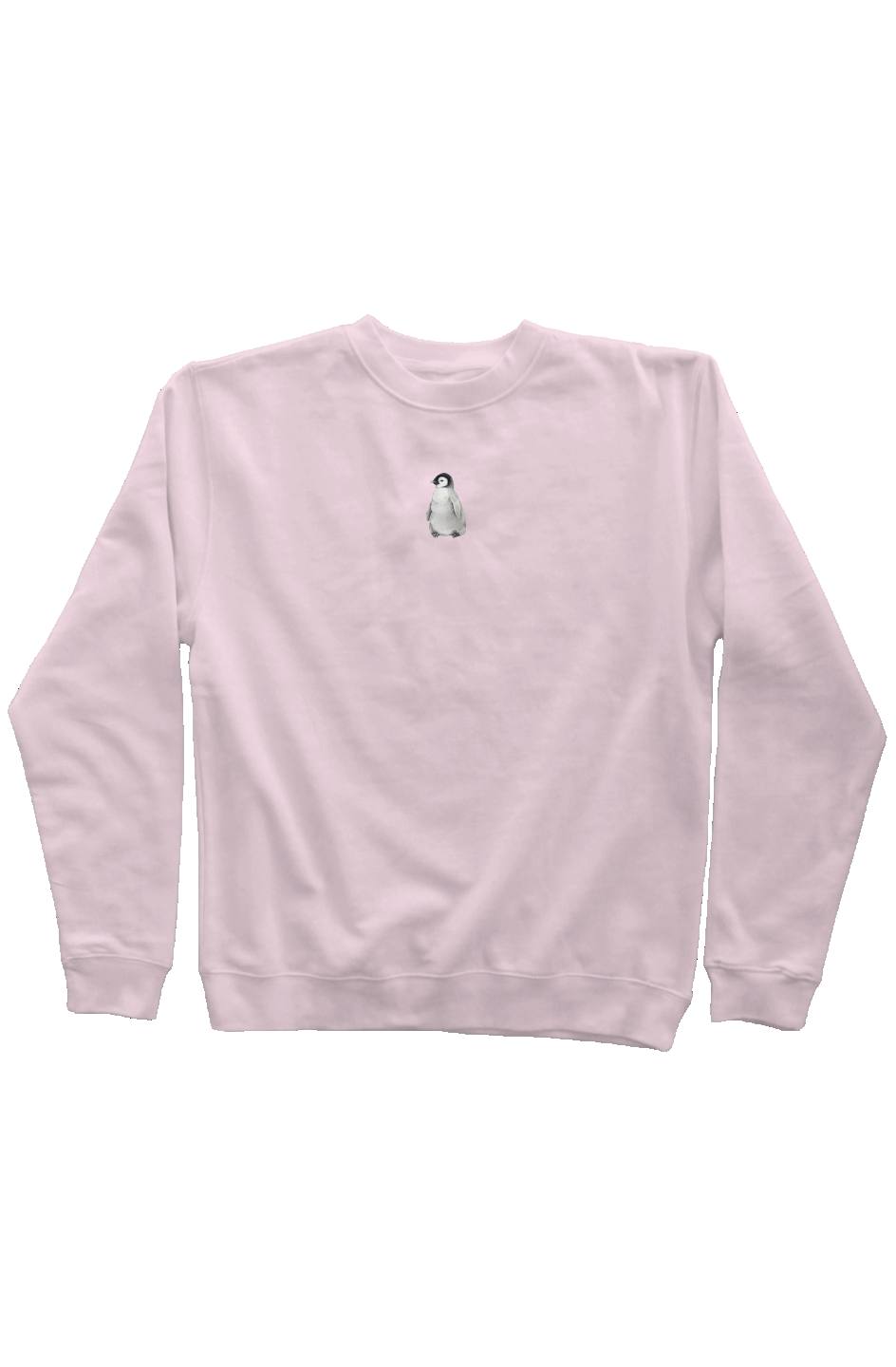 ZooWear - Penguin Unisex Crewneck Light Pink