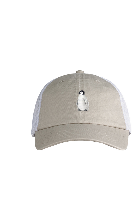 ZooWear - Penguin Unisex Trucker Hat Stone/White