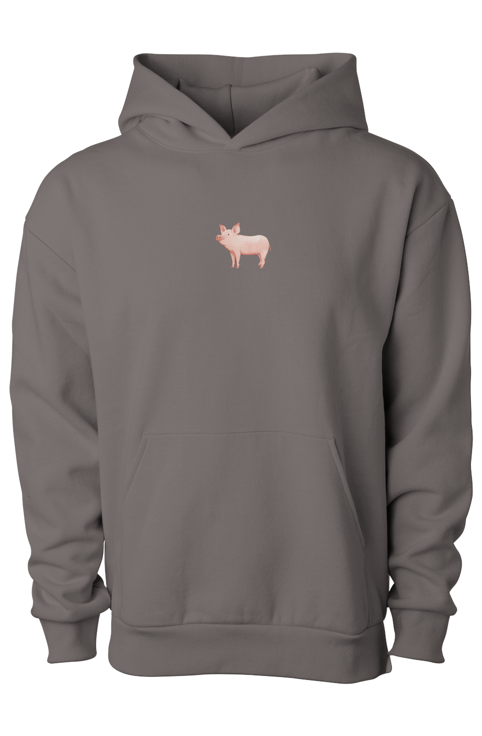 ZooWear - Pig Unisex Hoodie Pigment Black 