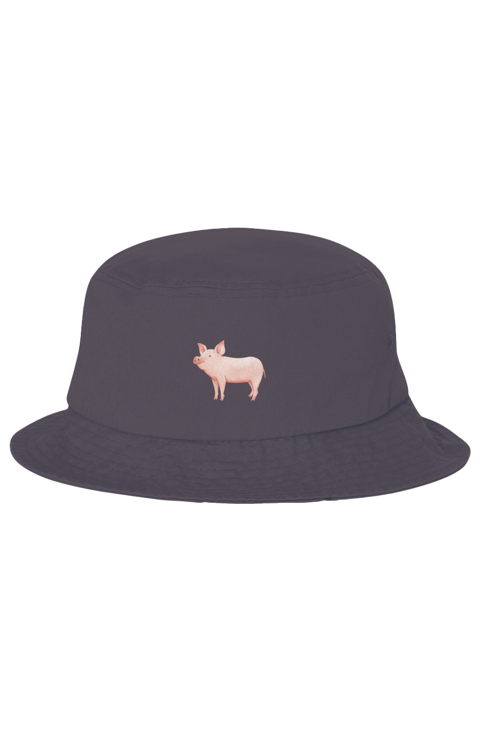 ZooWear - Pig Unisex Bucket Hat Charcoal 