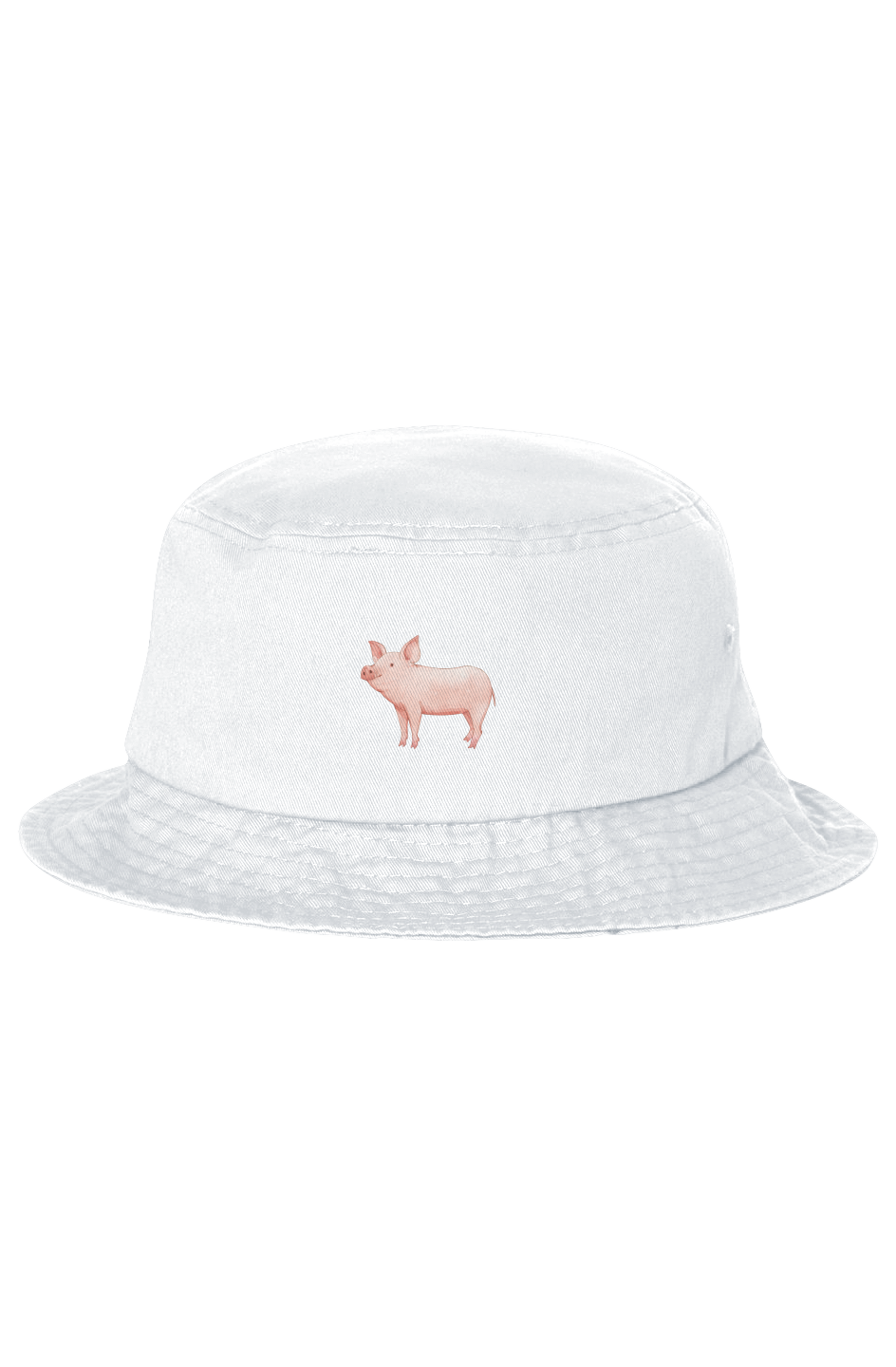 ZooWear - Pig Unisex Bucket Hat White