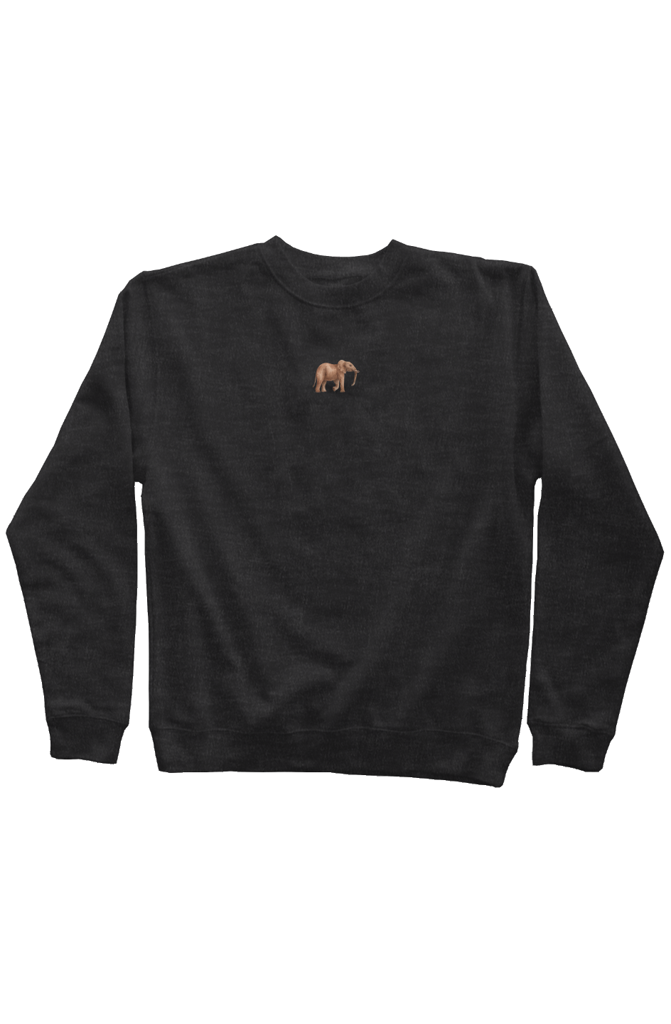 ZooWear - Elephant Unisex Crewneck Charcoal 