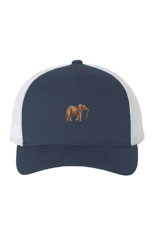 ZooWear - Elephant Unisex Premium Trucker Hat Navy