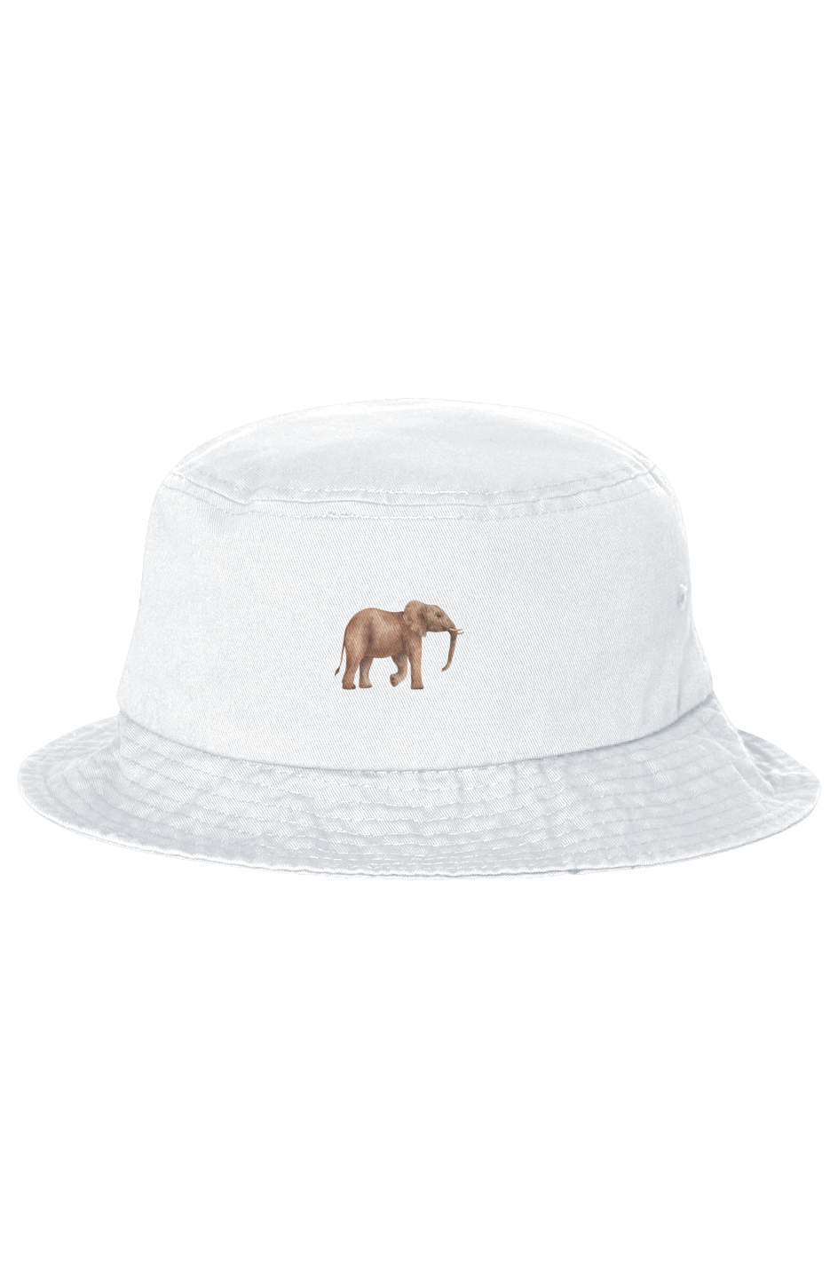 ZooWear - Elephant Unisex Bucket Hat White