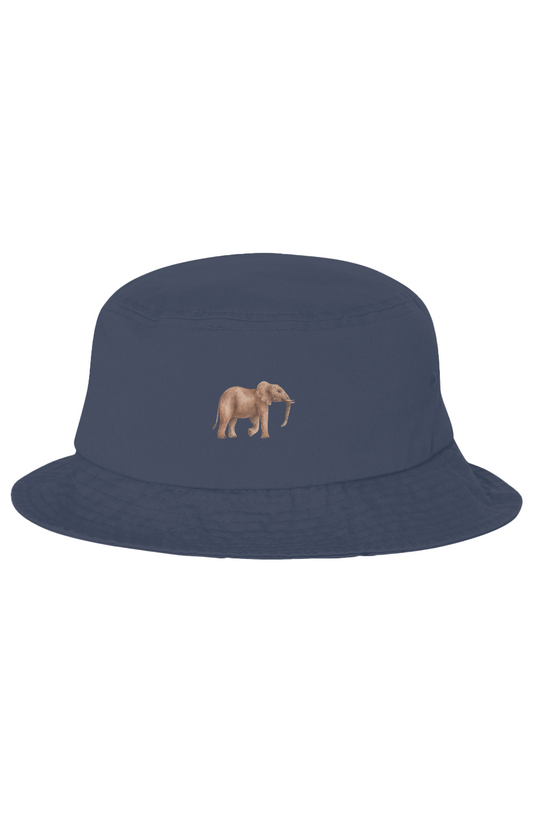 ZooWear - Elephant Unisex Bucket Hat Navy 
