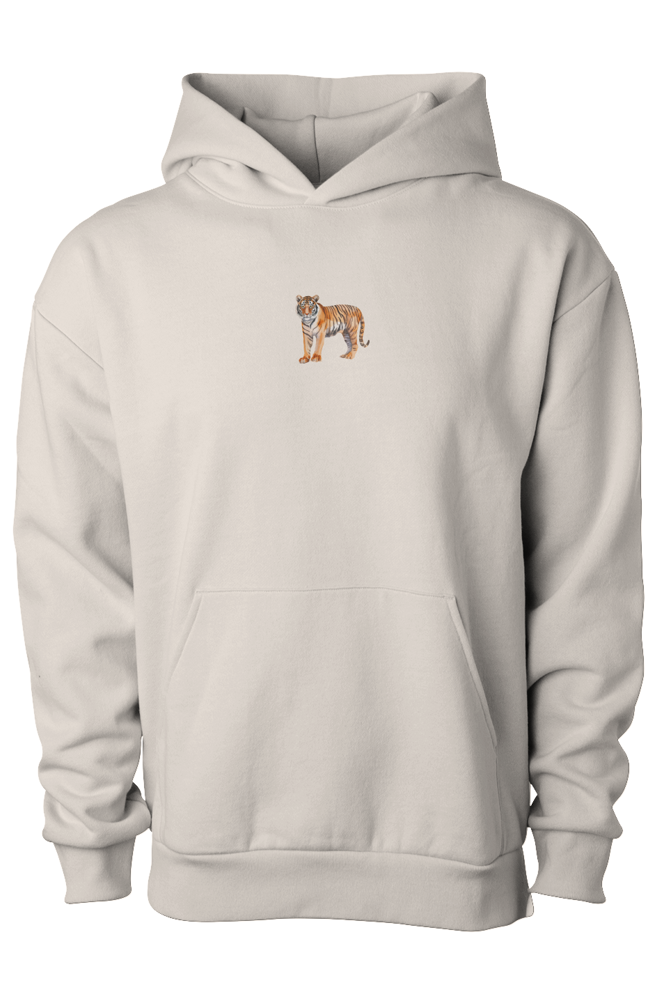 ZooWear - Tiger Unisex Hoodie Ivory