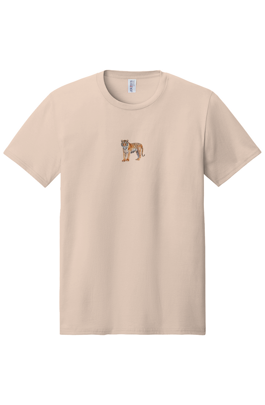 ZooWear - Tiger Unisex Tee Blush Pink