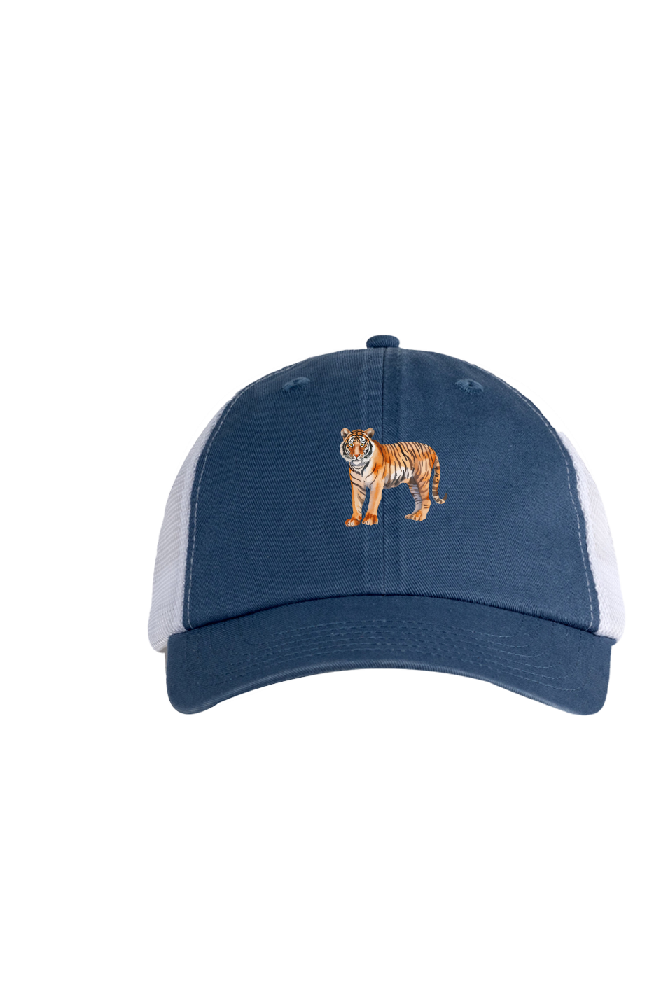 ZooWear - Tiger Unisex Trucker Hat Indigo/White