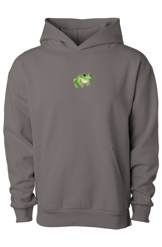 ZooWear - Frog Unisex Hoodie Pigment Black