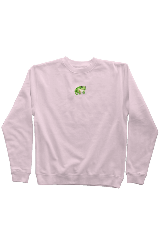 ZooWear - Frog Unisex Crewneck Light Pink