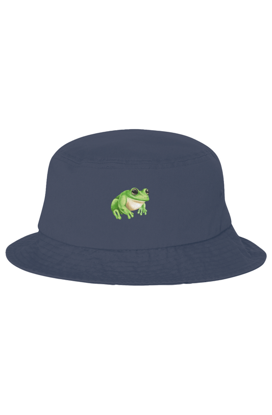 ZooWear - Frog Unisex Bucket Hat Navy