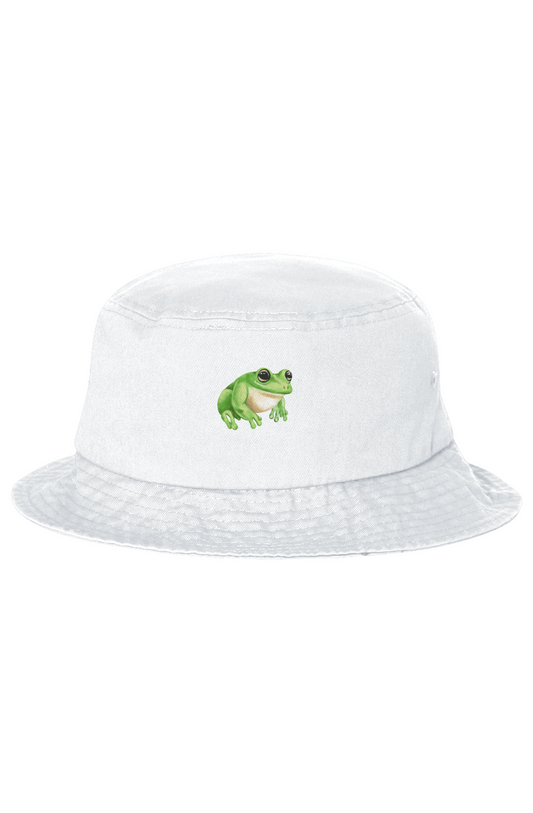 ZooWear - Frog Unisex Bucket Hat White