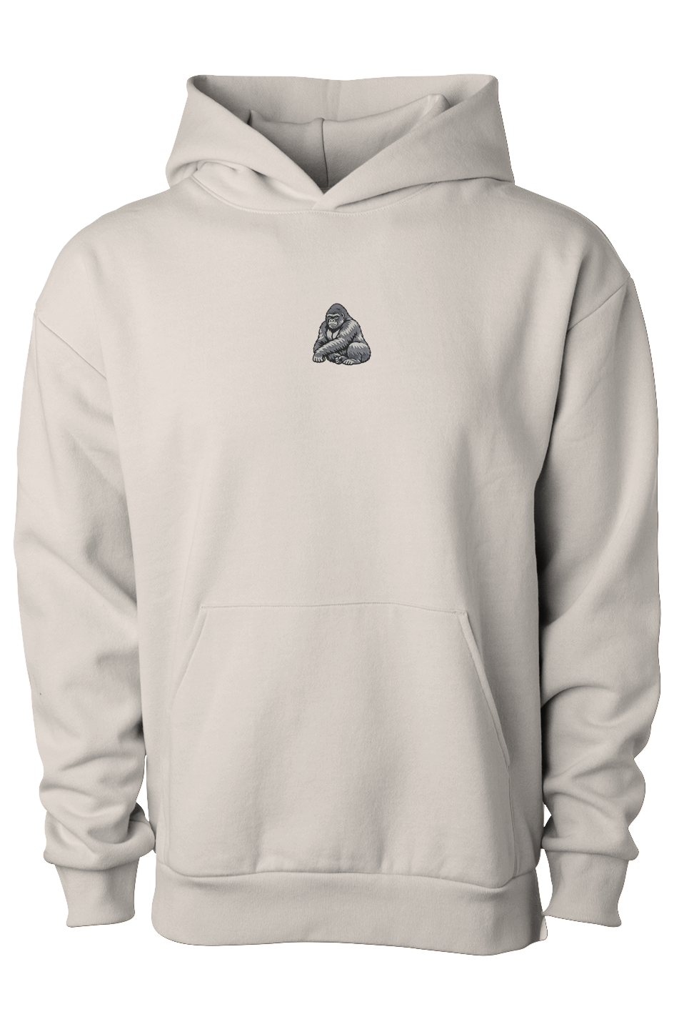 ZooWear - Gorilla Unisex Hoodie Ivory