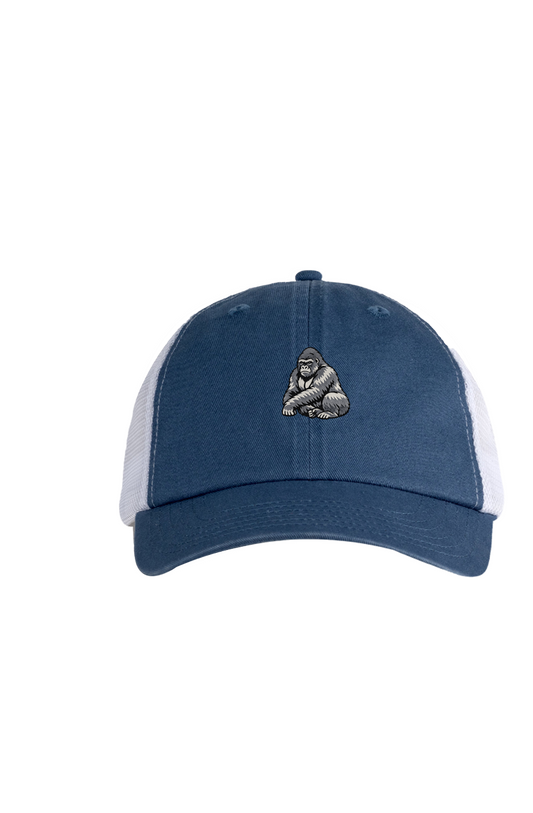 ZooWear - Gorilla Trucker Hat Indigo/White