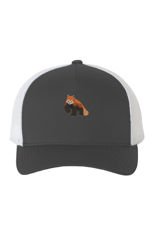 ZooWear - Red Panda Premium Trucker Hat Charcoal/W