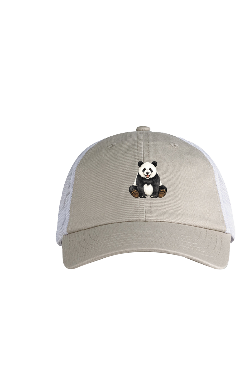 ZooWear - Panda Trucker Hat Stone/White