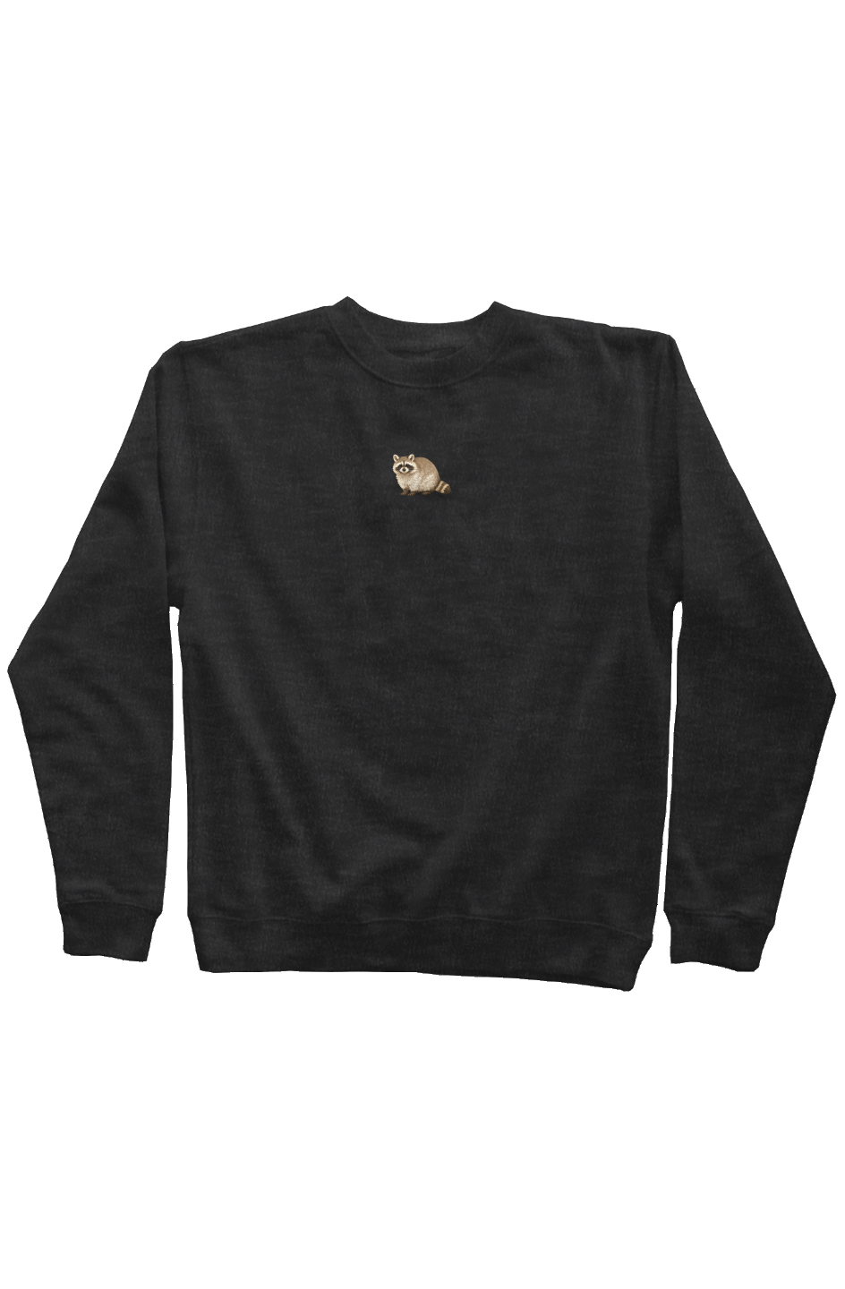 ZooWear - Raccoon Unisex Crewneck Charcoal 