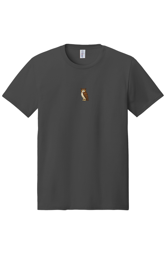 ZooWear - Owl Unisex Tee Charcoal Grey