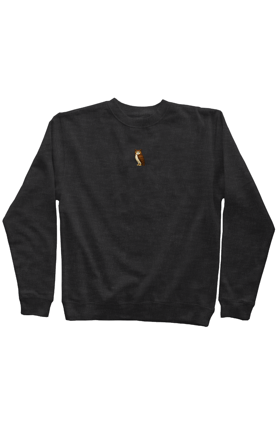 ZooWear - Owl Unisex Crewneck Charcoal