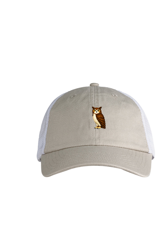 ZooWear - Owl Trucker Hat Stone/White