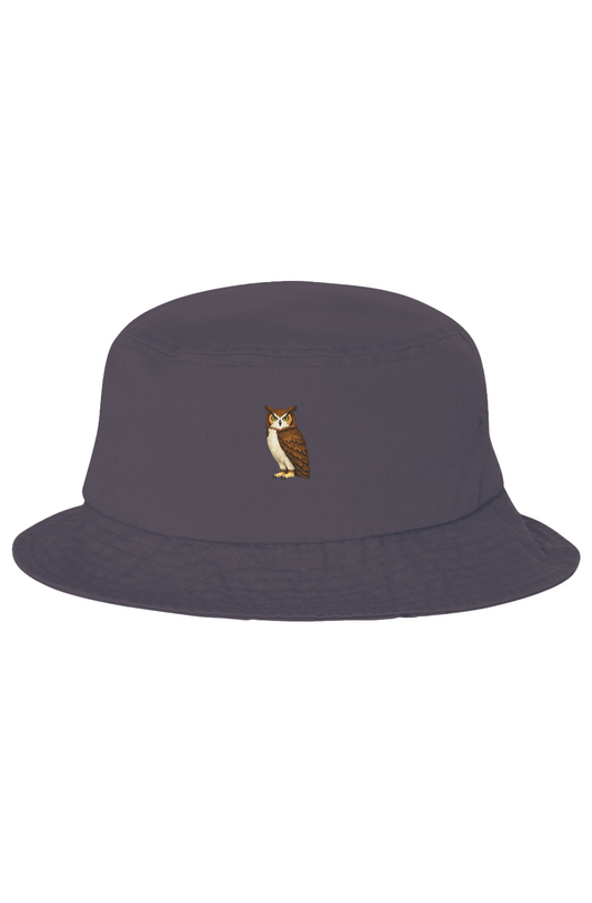 ZooWear - Owl Bucket Hat Charcoal